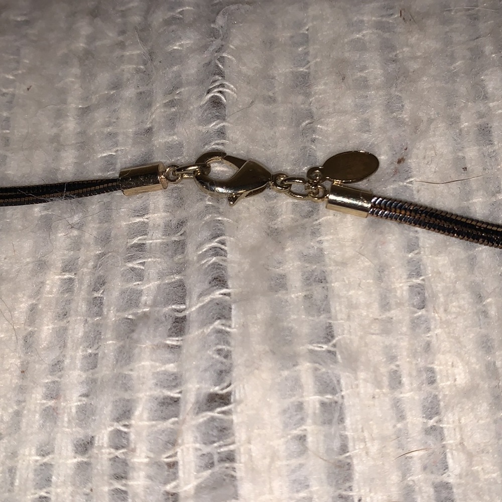 Express Double Chain With Silvertone And Black Fr… - image 3